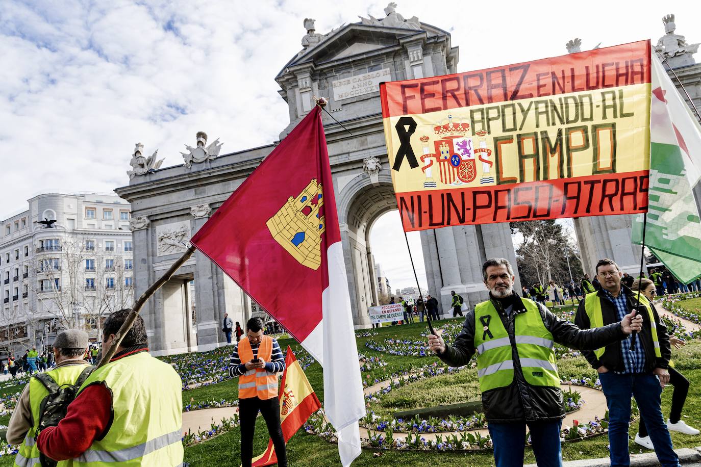 Las protestas del campo en Madrid, en imágenes