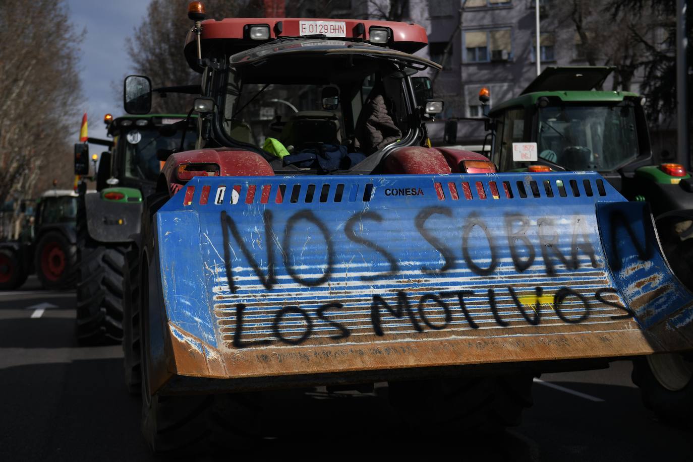 Las protestas del campo en Madrid, en imágenes