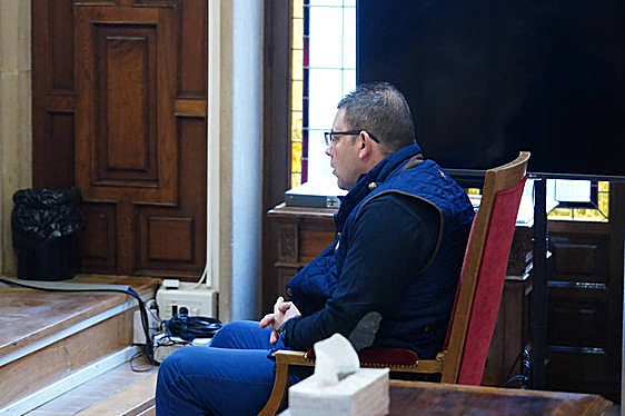 El acusado, en un momento del juicio.