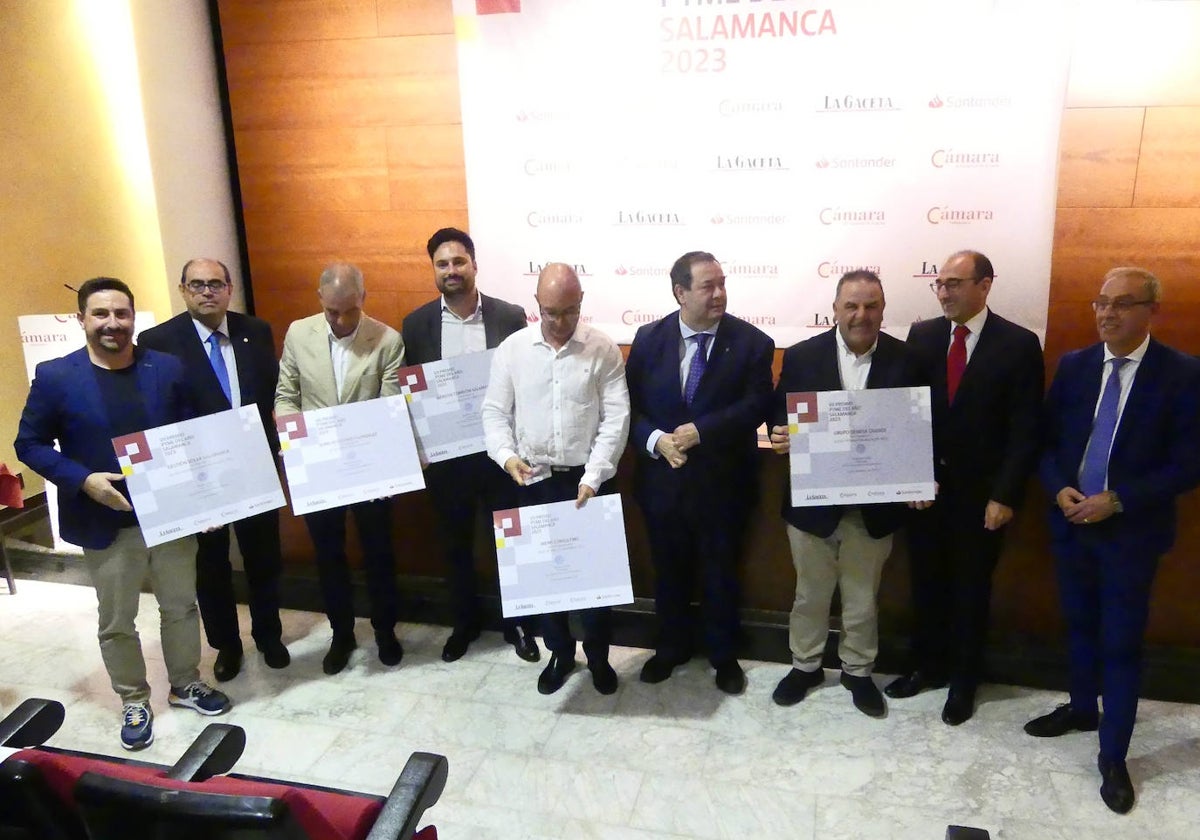 Entrega del Premio Pyme del Año de 2023, donde resultó ganadora Meins Consulting.