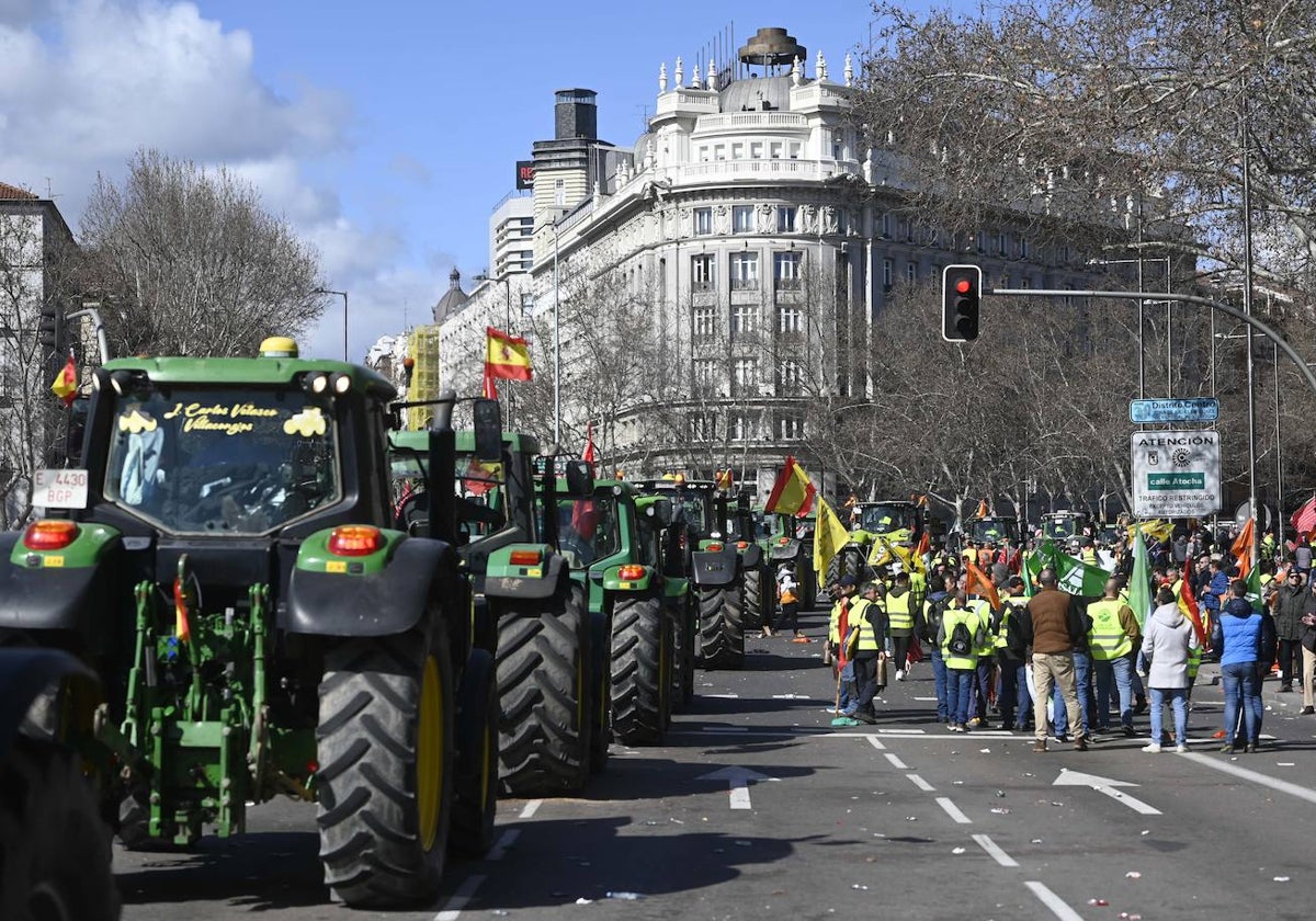 Las mejores imágenes de la gran protesta agraria en Madrid