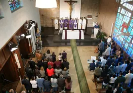 Una misa en el Seminario Menor San Jerónimo de Alba de Tormes.