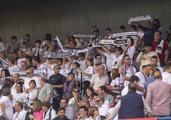 Aficionados del Salamanca UDS en el Suárez la pasada campaña.