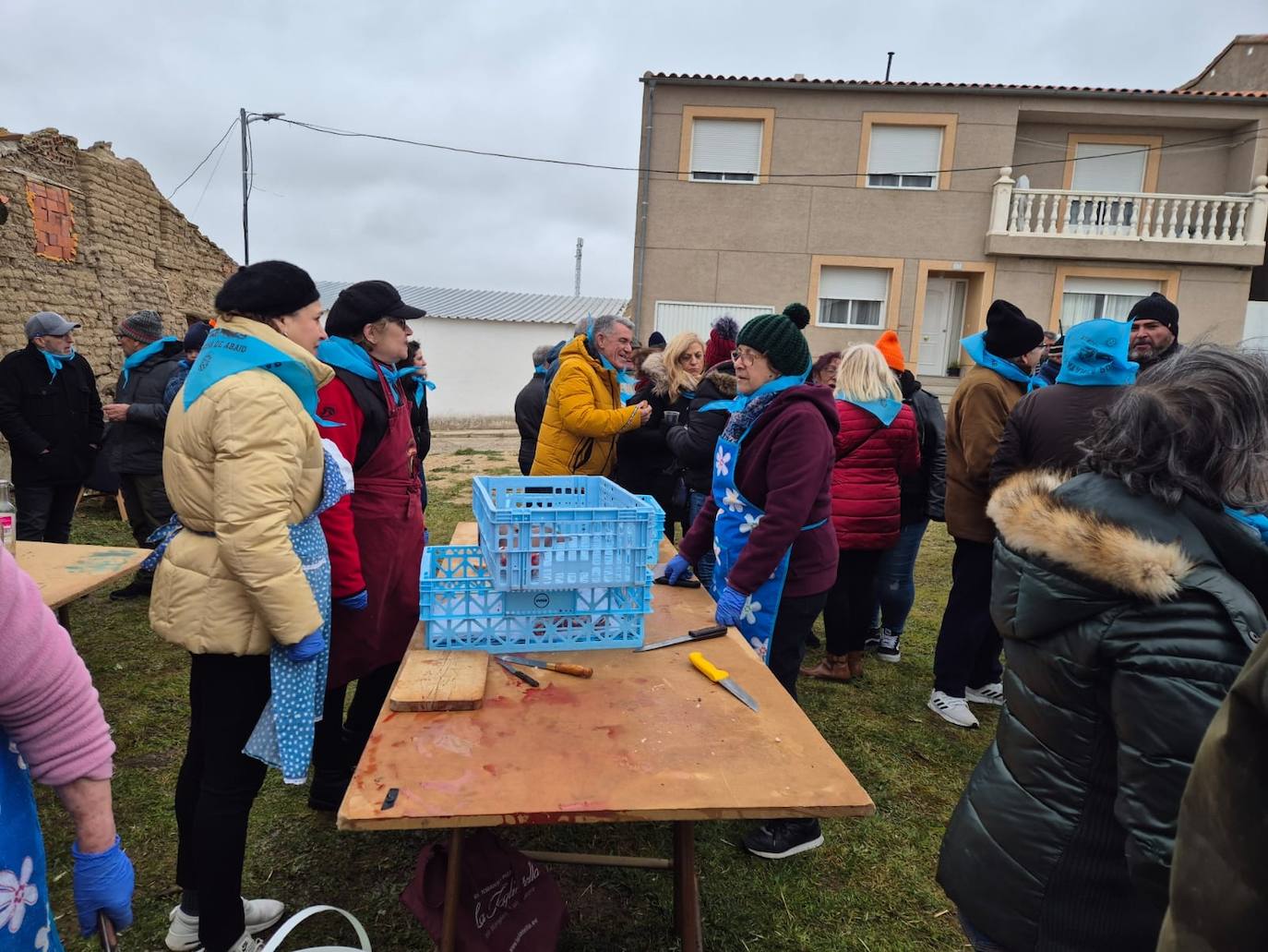 Casi 400 personas en la VI Matanza Tradicional de Mancera de Abajo