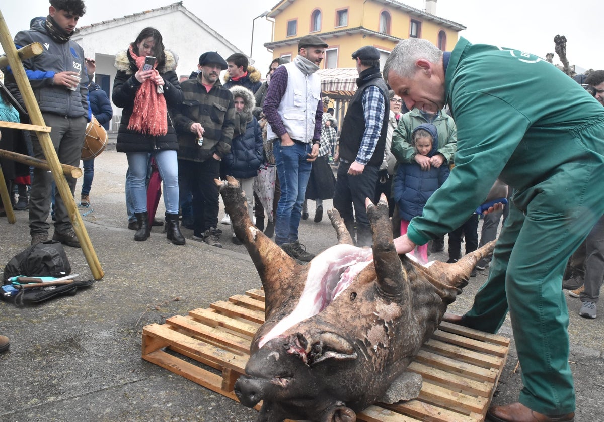 Una tradición que pervive contra viento y lluvia en Peromingo