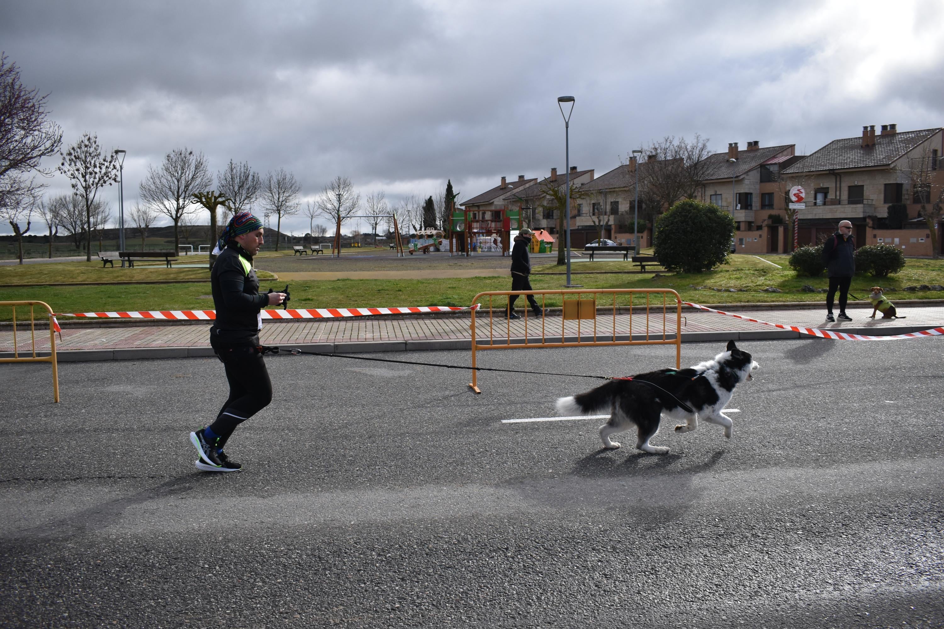 Álvaro Calle y Hulla ganan la IV Canicross de Villamayor