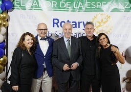 Vicente del Bosque (centro), presente en la gala