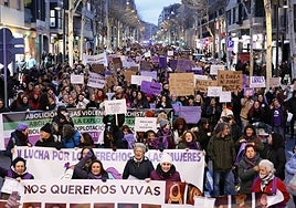 Imagen de la manifestación en Salamanca