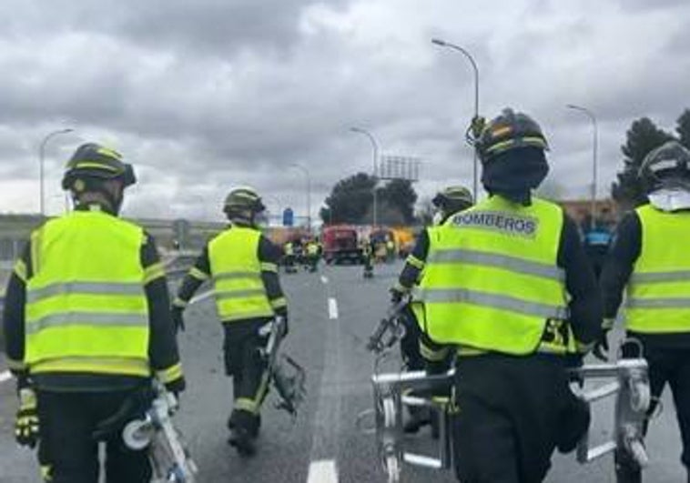 Cerca de 20 heridos tras la colisión múltiple por alcance de unos 30 vehículos en la A3