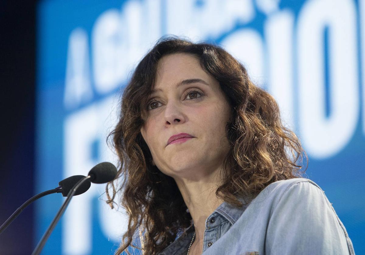 La presidenta de la Comunidad de Madrid, Isabel Díaz Ayuso.