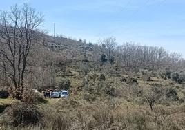 Lugar donde fue encontrado el cadáver del hombre desaparecido en Villarino.