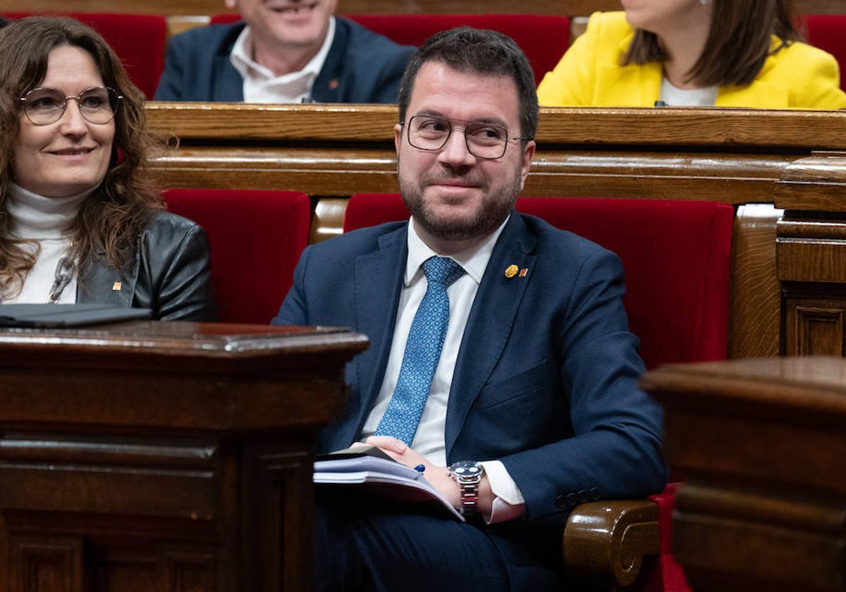 El presidente de la Generalitat de Catalunya, Pere Aragonés.