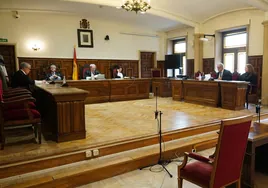 Un juicio en la sala de vistas de la Audiencia Provincial.