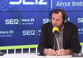 El ministro de Transportes, Óscar Puente, durante la entrevista en la cadena Se.