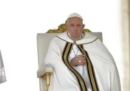 El papa Francisco en otra celebración.