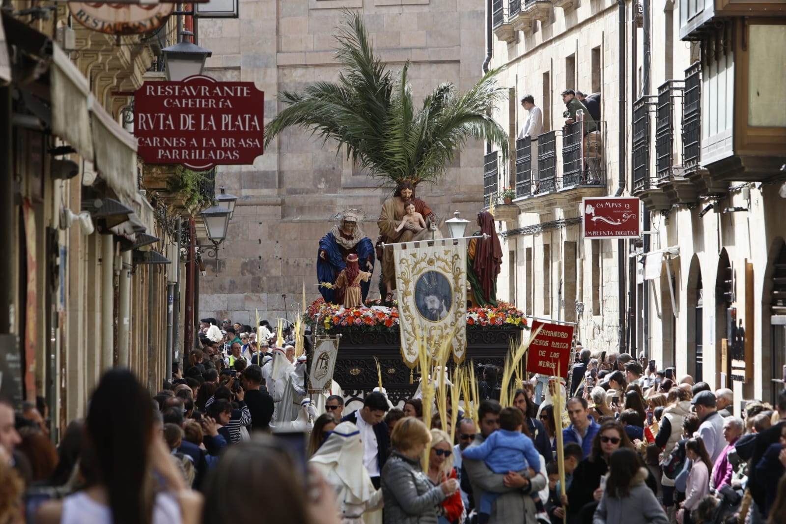 Las mejores imágenes de la procesión de La Borriquilla en Salamanca