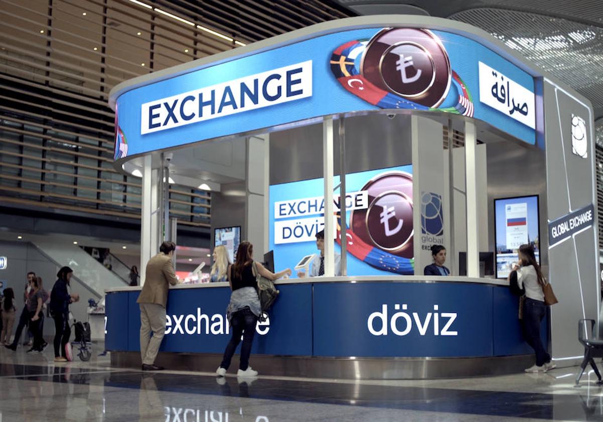 Oficina de cambio de moneda de Global Exchange en Estambul