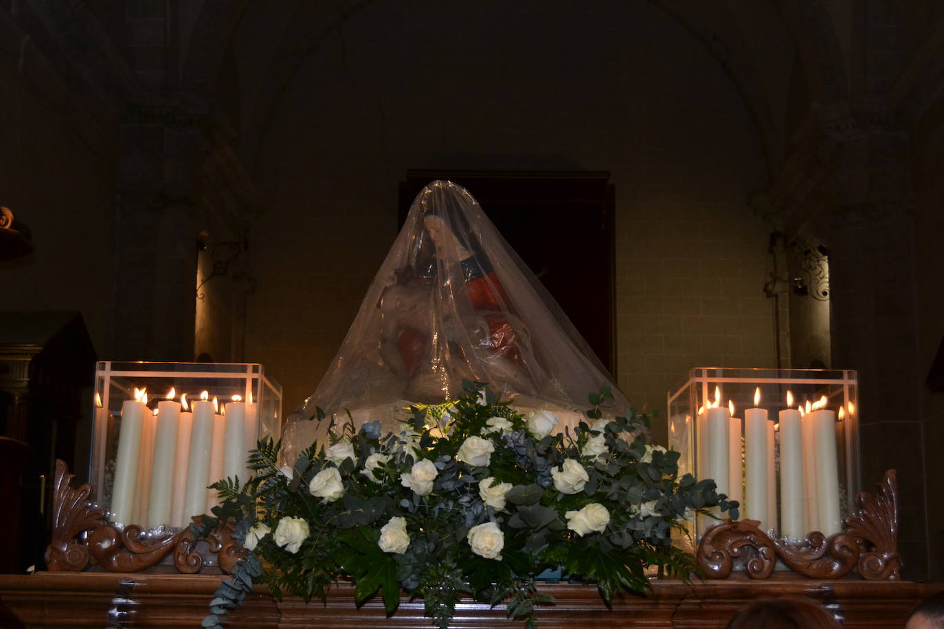 El mal tiempo acorta la procesión de Nuestra Señora de las Angustias en Ciudad Rodrigo