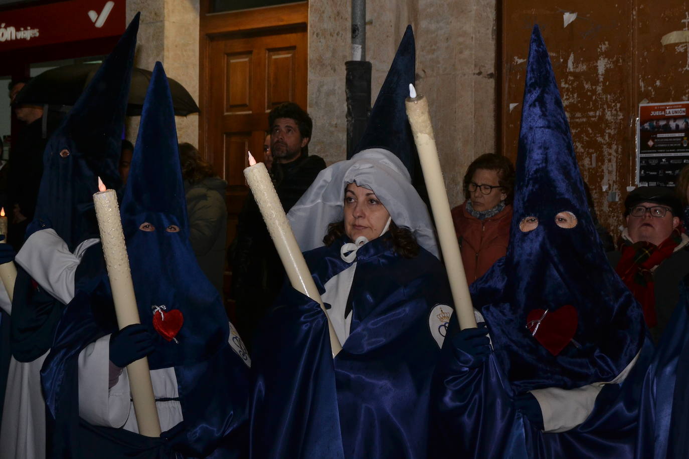 El mal tiempo acorta la procesión de Nuestra Señora de las Angustias en Ciudad Rodrigo
