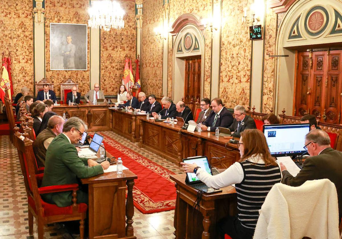 Un momento del pleno de la Diputación de Salamanca.