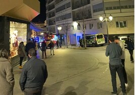 Fotografía de otra intervención en la calle del Arco.