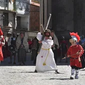 Imagen de una escena de la Sentencia, que se representa en Béjar cada Viernes Santo desde 2015.