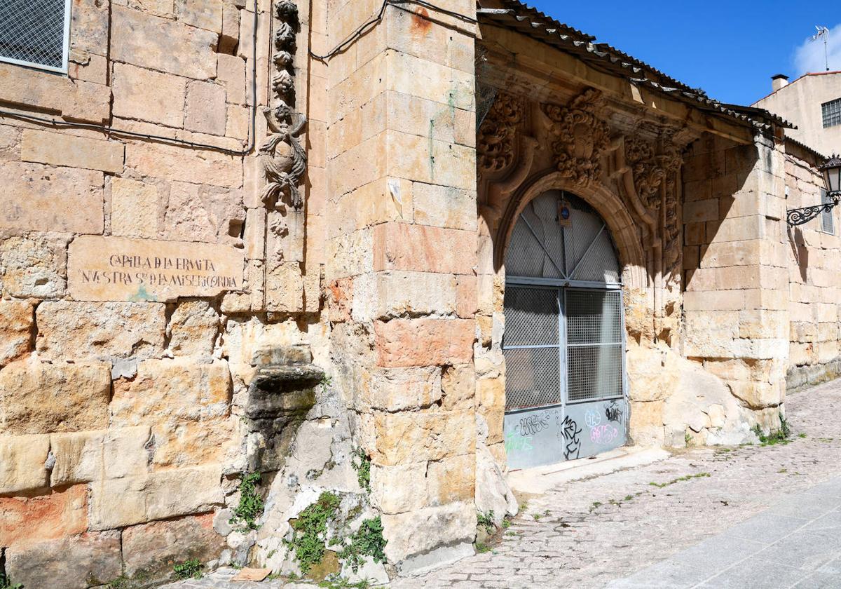 Exterior de la capilla de la Misericordia, en la plaza de San Cristóbal.