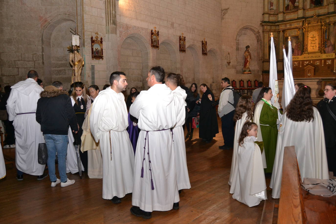 Jesús Resucitado y la Virgen se encuentran en la Plaza Mayor de Ciudad Rodrigo