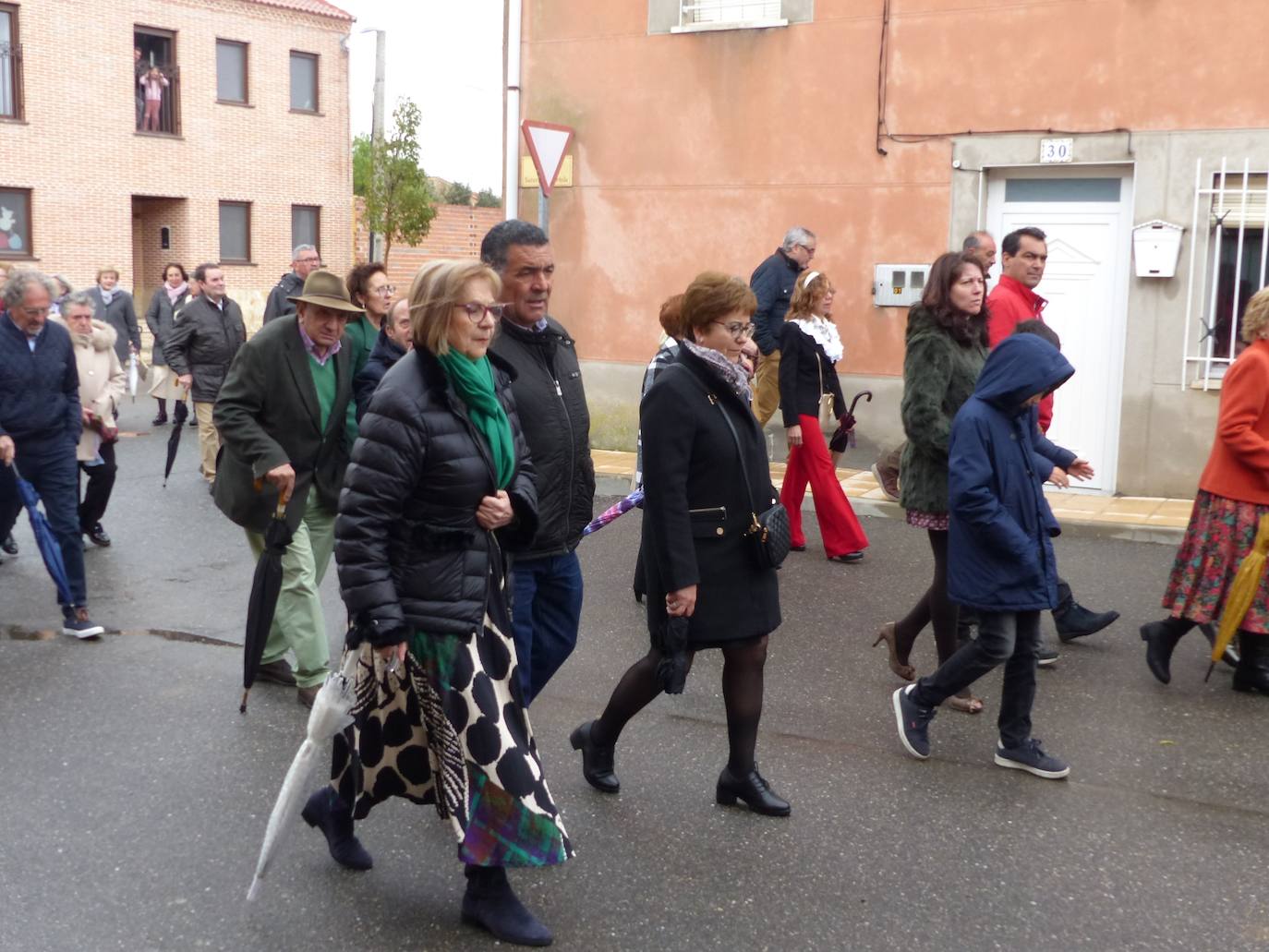 Jotas en honor a Santa Bárbara en Villoria