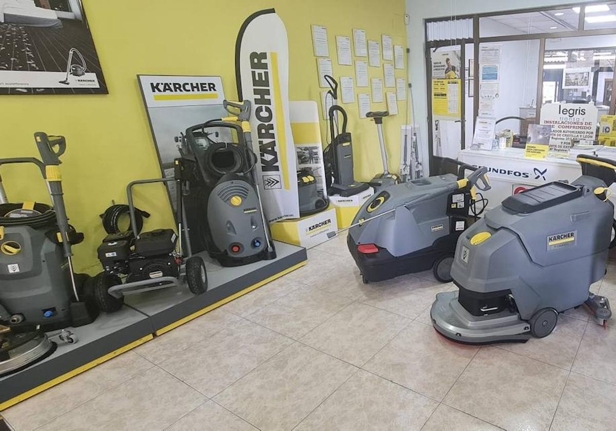 Equipos en las instalaciones de Goyo e Hijos.