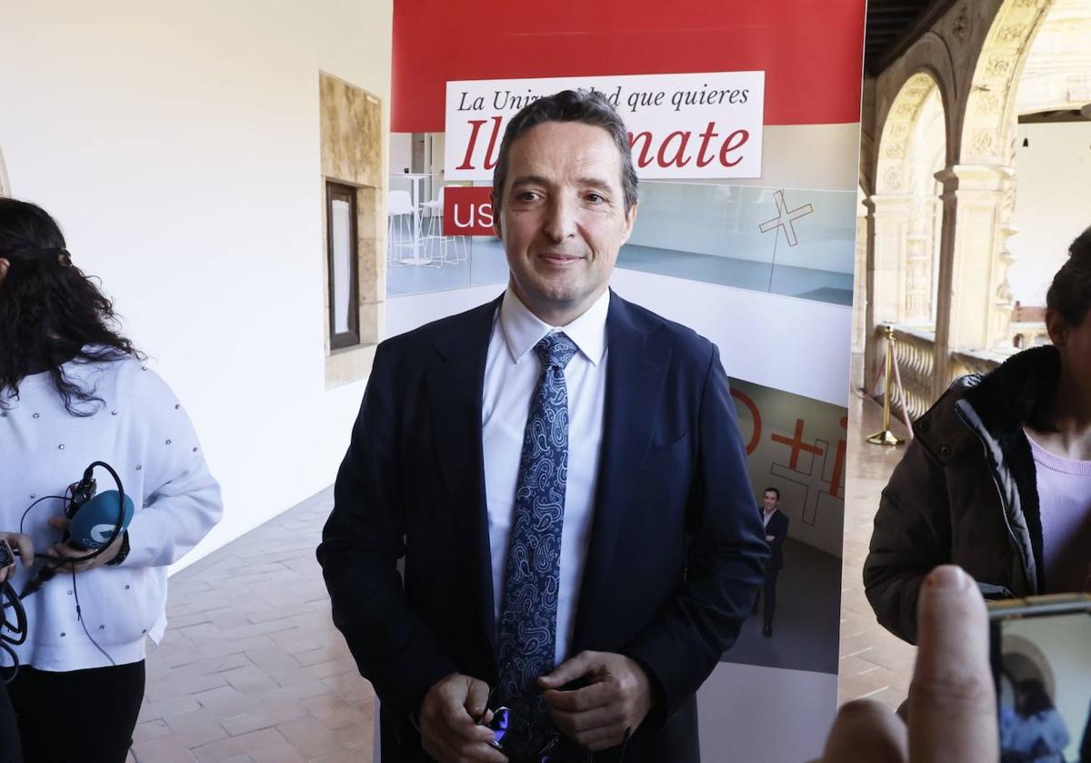 Corchado, antes de la presentación de su equipo.