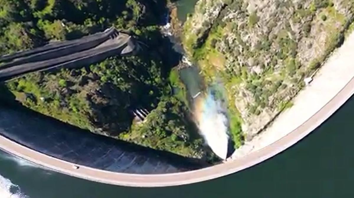 Así luce el embalse de Almendra al máximo de su capacidad