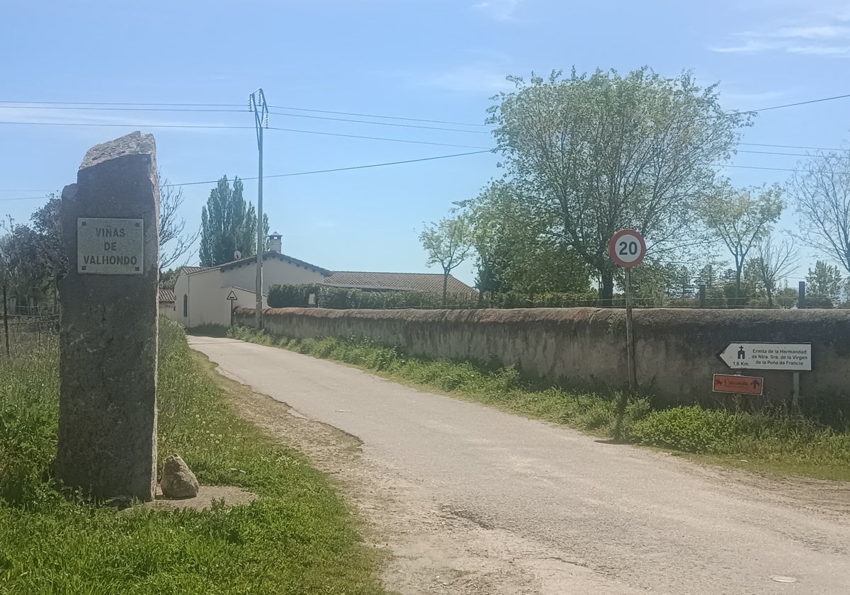 El camino de la Ermita de nuestra Señora de Francia en Ciudad Rodrigo.