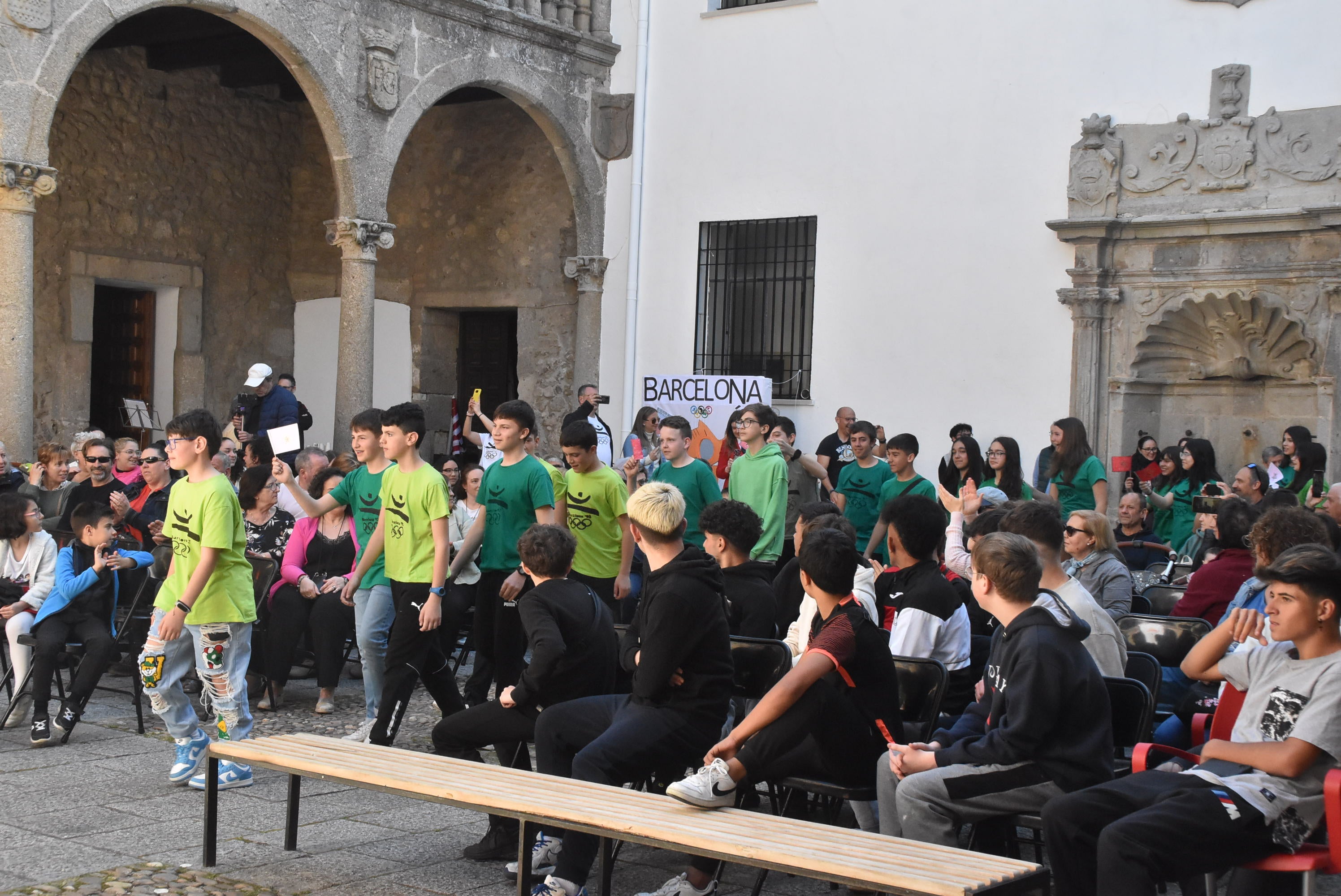 Recreación de las Olimpiadas en el instituto Ramón Olleros de Béjar