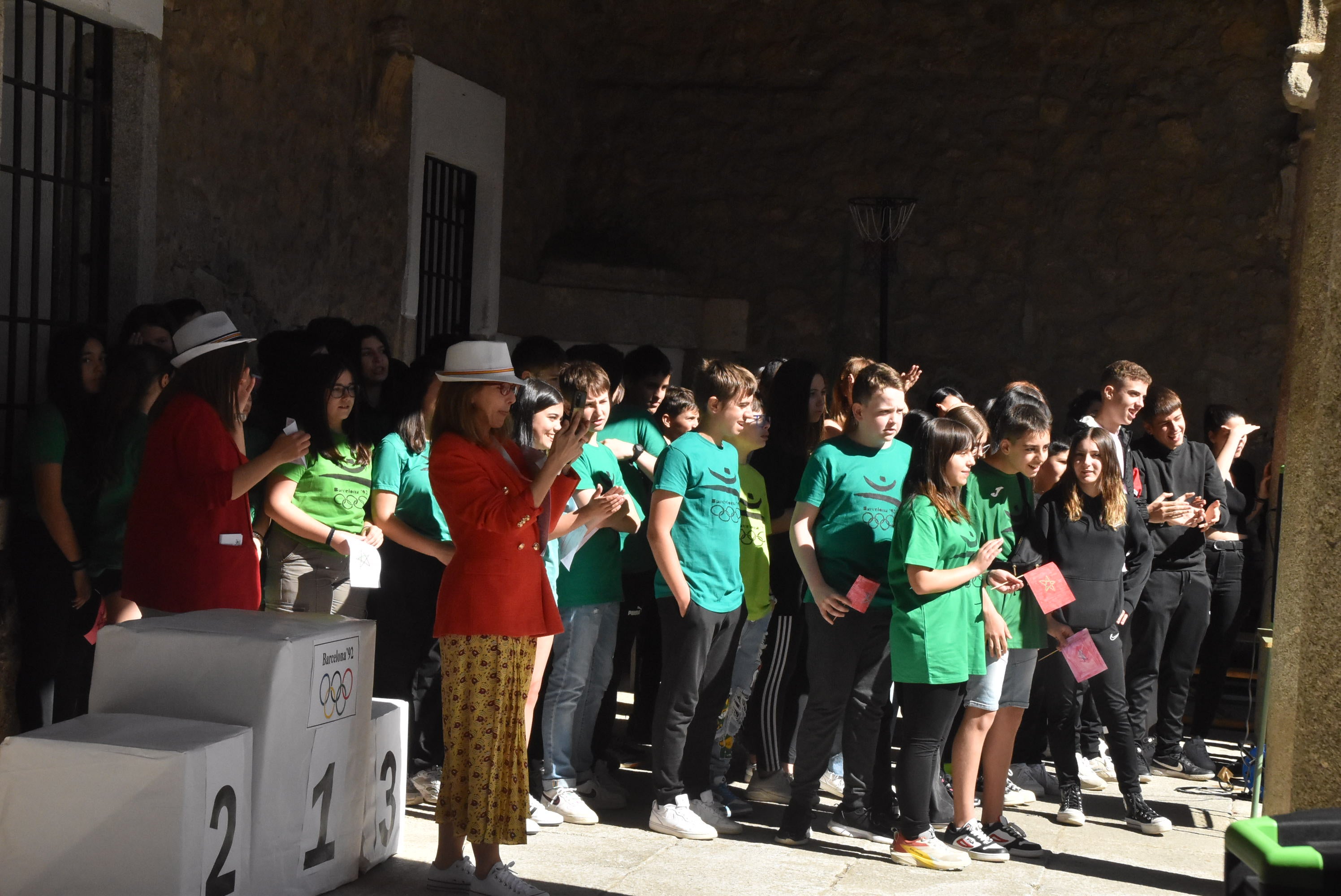 Recreación de las Olimpiadas en el instituto Ramón Olleros de Béjar