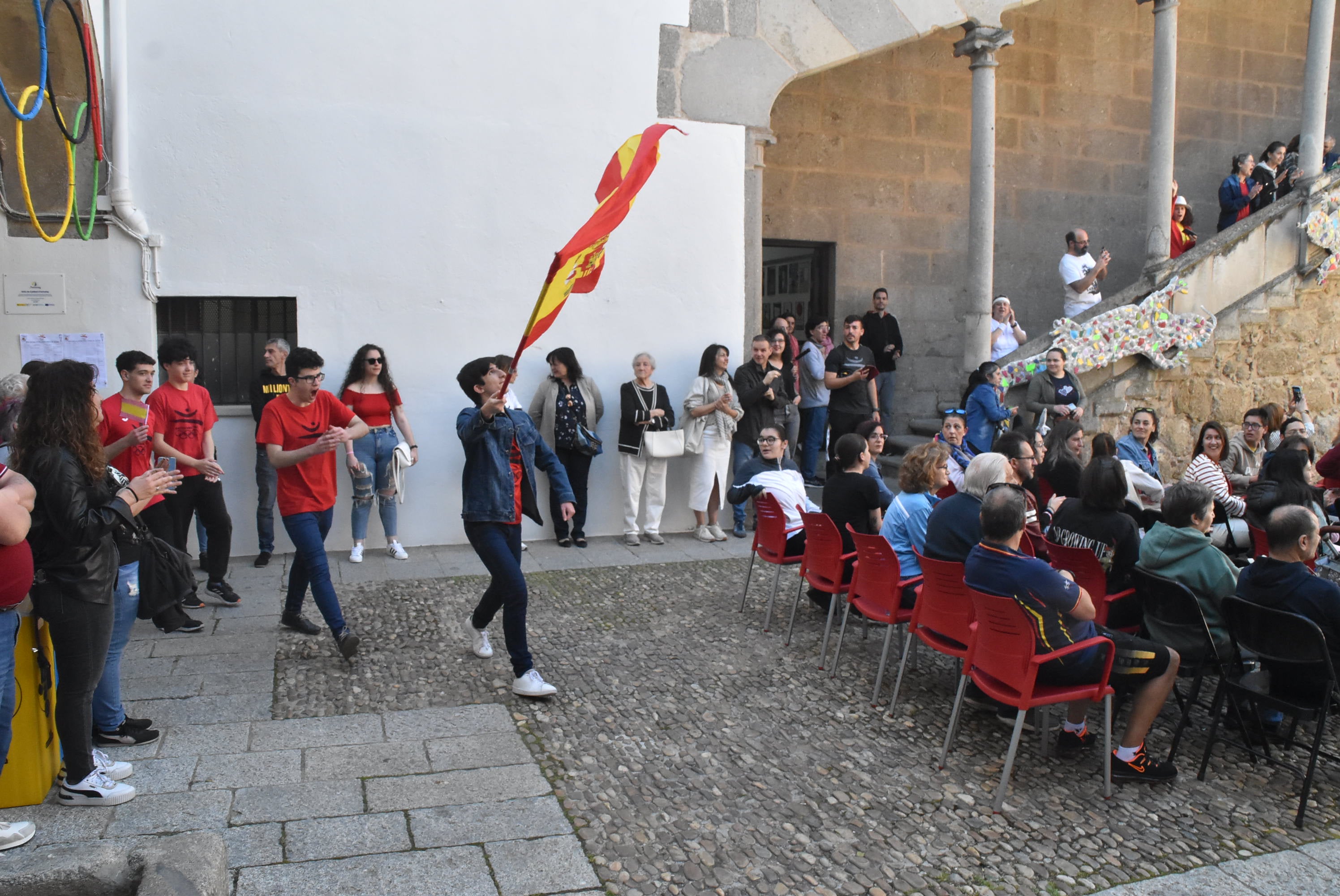 Recreación de las Olimpiadas en el instituto Ramón Olleros de Béjar