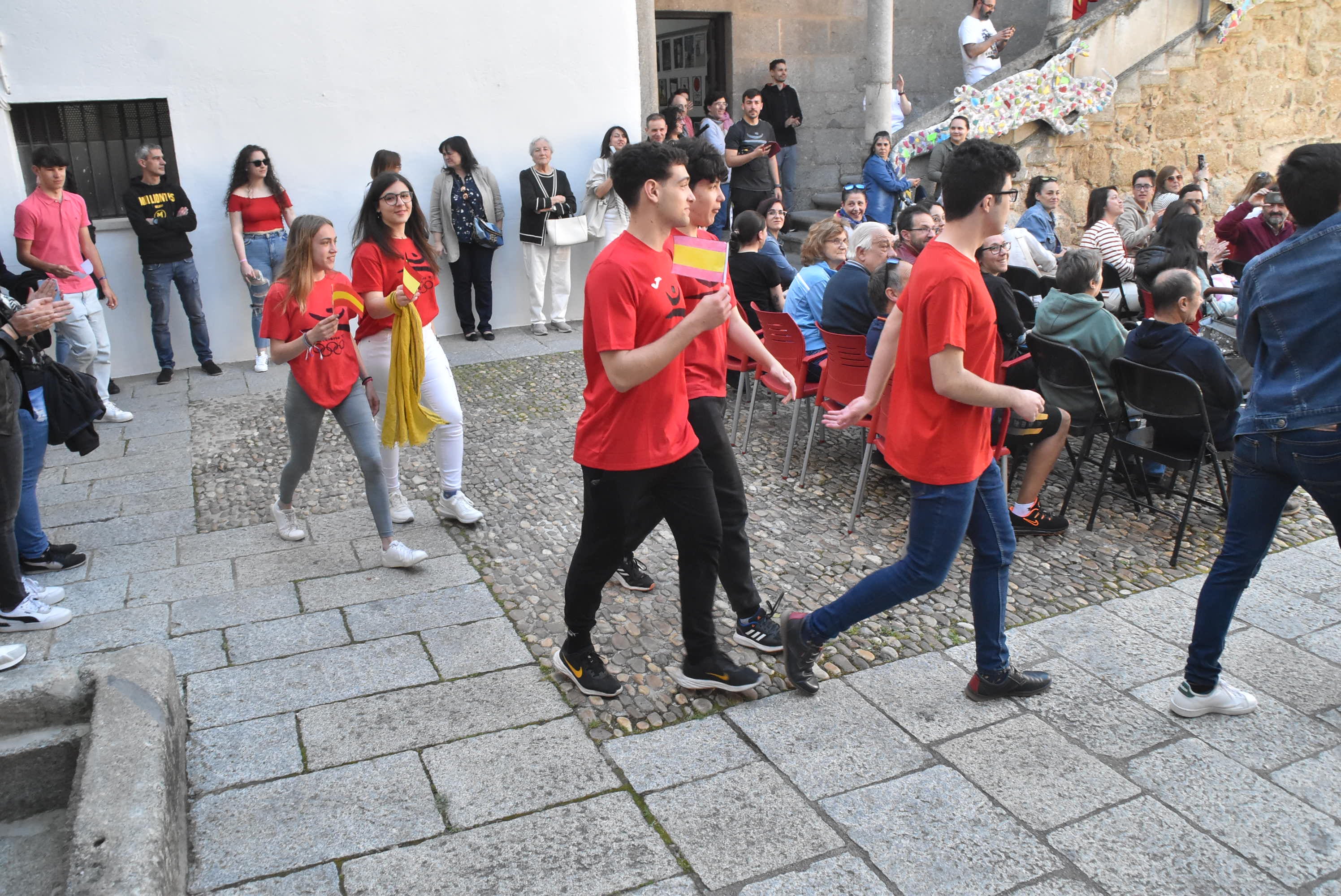 Recreación de las Olimpiadas en el instituto Ramón Olleros de Béjar