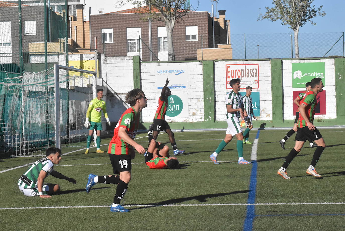 Explosión de alegría del Guijuelo tras clasificarse para el playoff