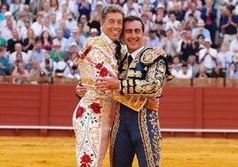 El Fandi y Manuel Escribano, el pasado domingo en La Maestranza de Sevilla