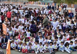 Escolares de Carbajosa en el Recinto Ferial.