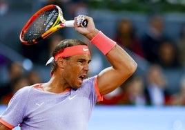 Nadal recupera su pegada para alcanzar la tercera ronda en Madrid