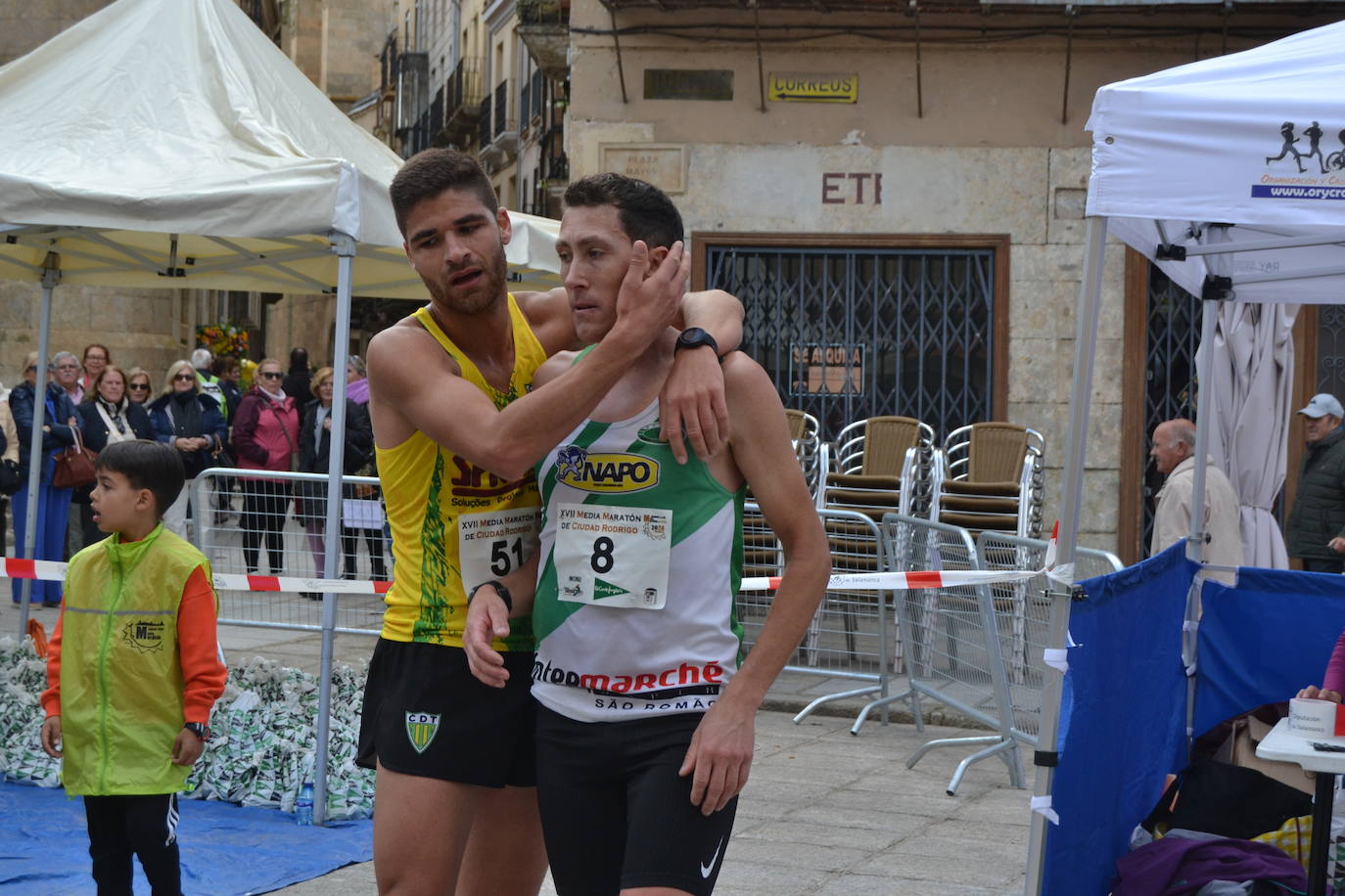 Silva y Santamaría imponen su ley en la Media Maratón de Ciudad Rodrigo