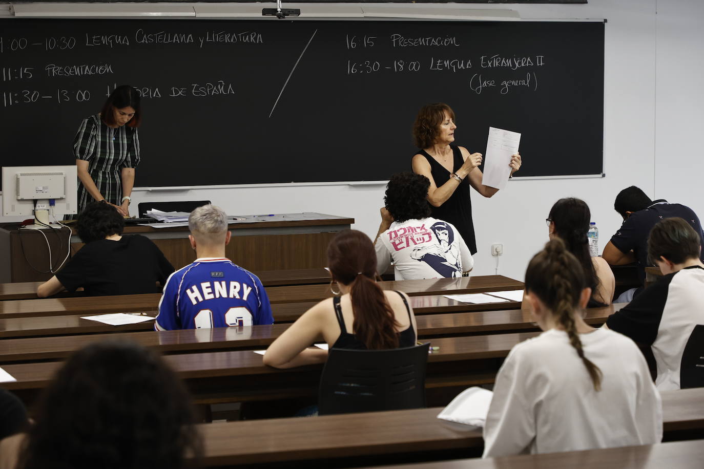 Examen de la EBAU en Salamanca.