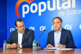 Carlos García Carbayo, en la sede del PP.