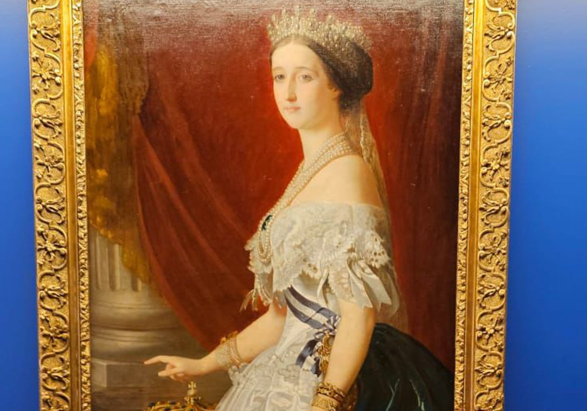 El retrato de la emperatriz Eugenia de Montijo, salido de los pinceles de Winterhalter.