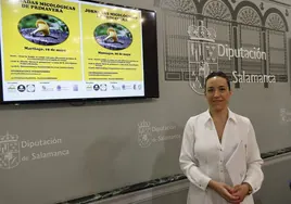 Pilar Sánchez, diputada de Medio Ambiente, en la presentación de las jornadas micológicas
