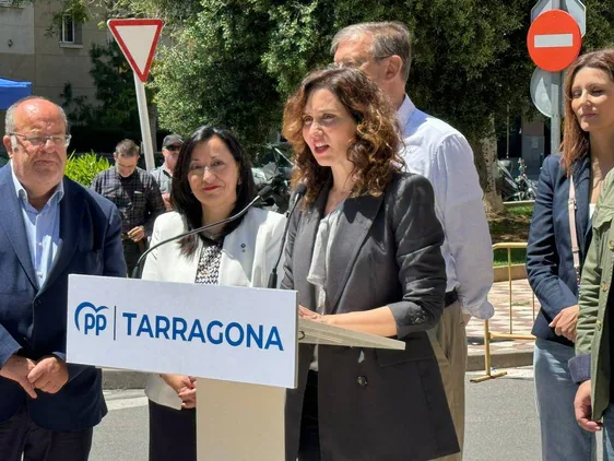 Isabel Díaz Ayuso, en Tarragona.
