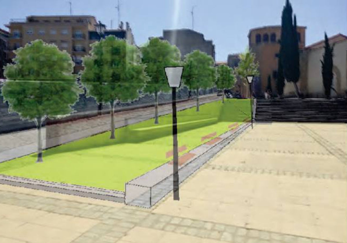 Nueva imagen de la plaza de San Román tras la ejecución de las mejoras.