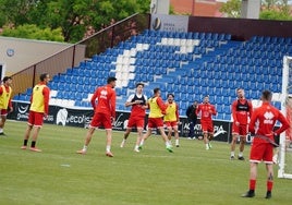 Entrenamiento del Guijuelo en el Reina Sofía.