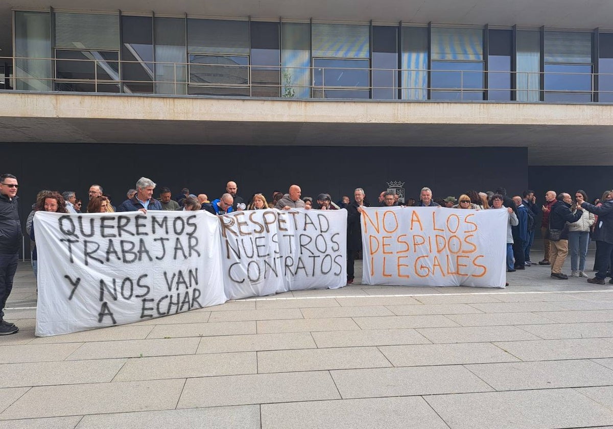 Imagen de una de las concentraciones de los trabajadores.